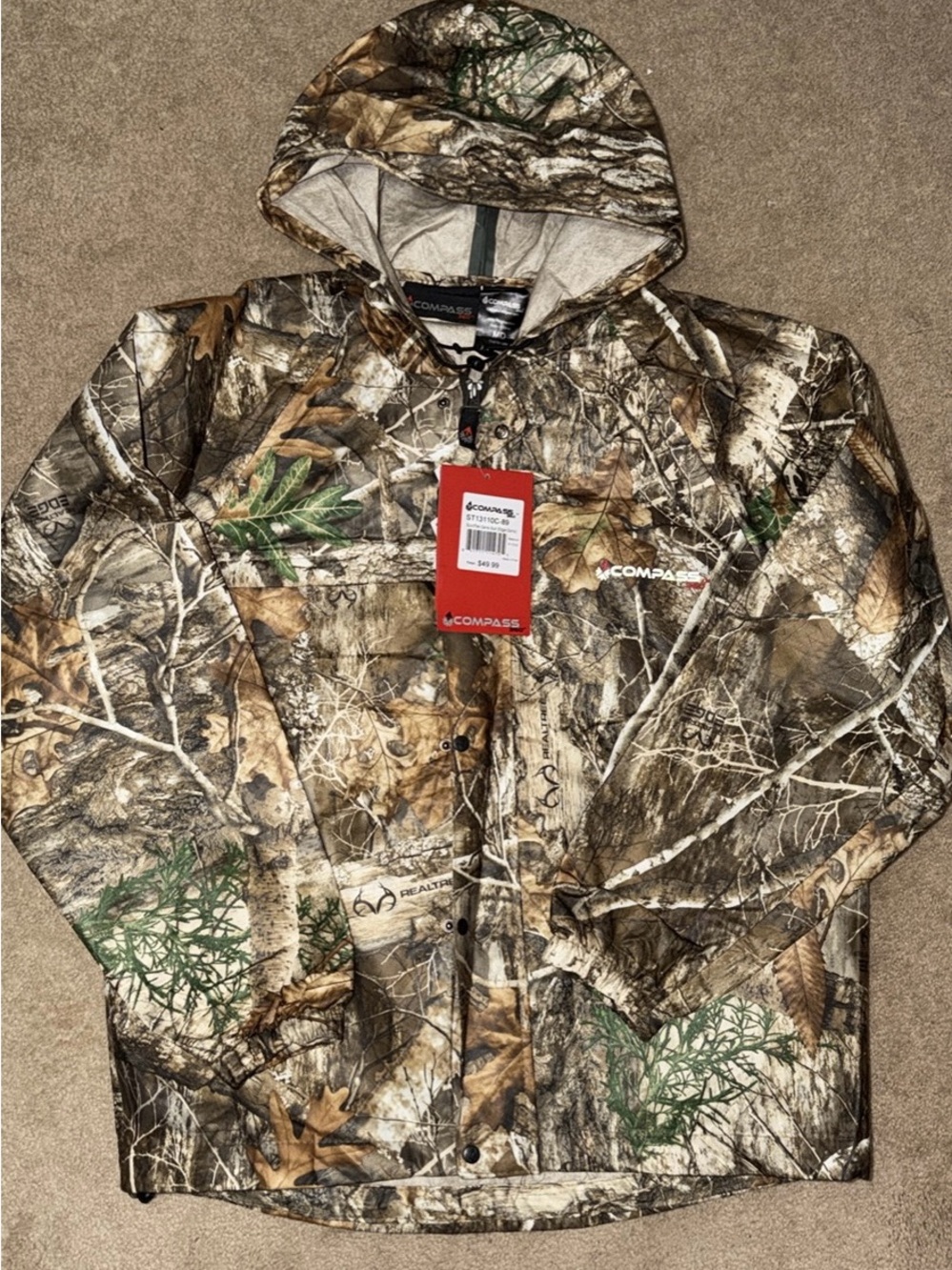 Compass Men's Realtree Camo Rain Suit